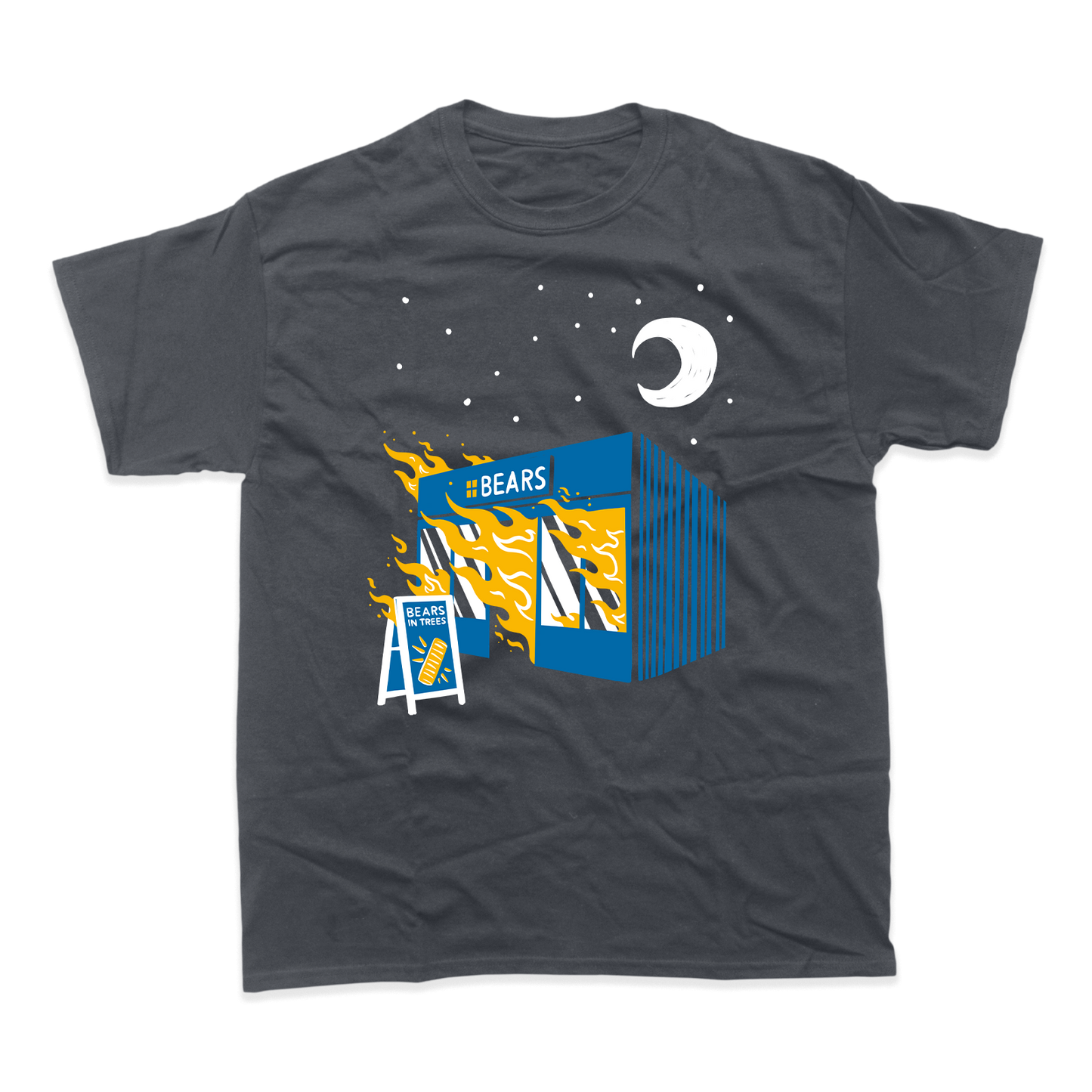 Bakery on Fire T-Shirt (Charcoal)