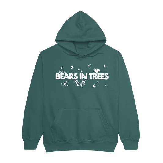 BEARS IN TREES STARS HOODIE (GREEN)